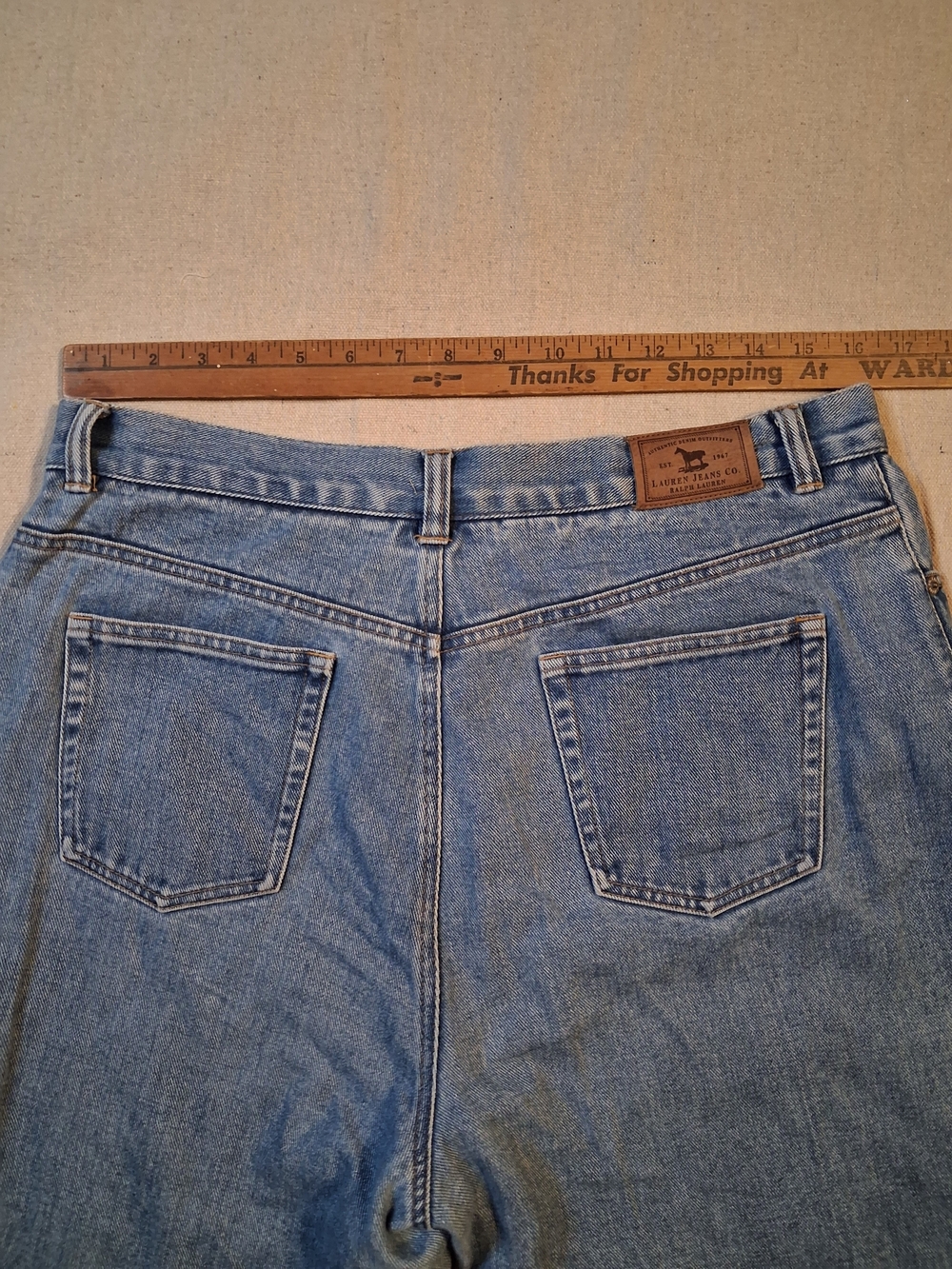 Ralph Lauren-Lauren Jeans Co Straight-Leg Denim Jeans Women's Size 14 - Picture 5 of 7